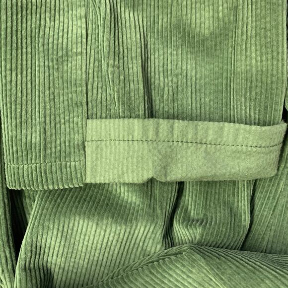 HAIDER ACKERMANN Size 34 Green Corduroy Cotton Blend Belted Casual Pants - Picture 6 of 6